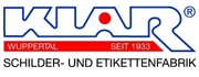 Logo Schilder Klar aus Wuppertal