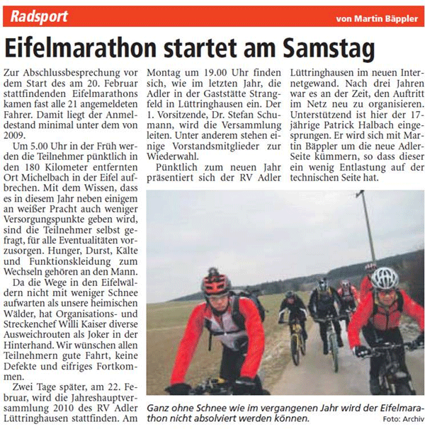 LA Vorbericht Eifelmarathon