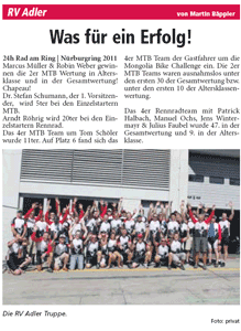 Rad am Ring 2011 aus dem LA - Klick zum vergrößern
