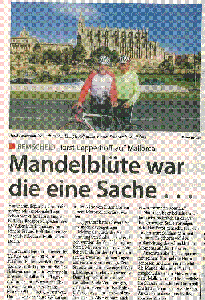Horst Lepperhoff & Rolf Bauer auf Mallorca aus dem Bergischen Anzeiger - Klick zum vergrößern