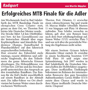 LA zum MTB Bundesligafinale 2011 - Klick zum vergrößern