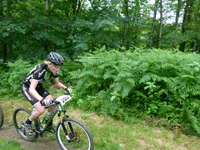 Simon beim Ruhrbikefestival - Klick zum vergrößern