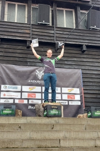 Thorsten oben auf dem Podium